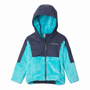 Columbia Fire Side™ Sherpa Hybrid Full-Zip Flickor Marinblå (VZMCG9685)